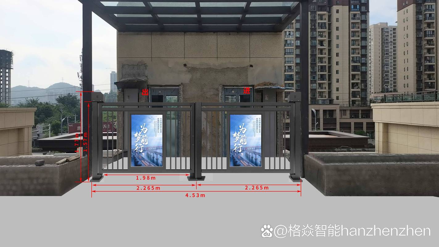 智能出入口管理设备 人行通道小门、闸机与车辆道闸车牌识别系统集成应用